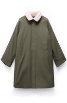 Embassy of Brick and Logs Jondal parka jas olive gerecycled polyester dames | Sophie Stone 