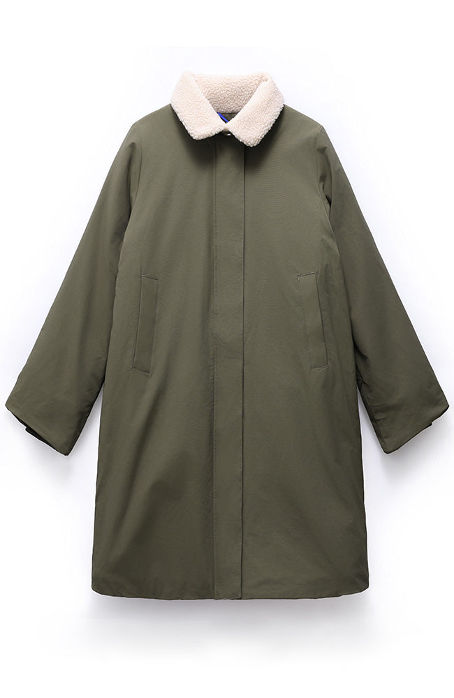 Embassy of Brick and Logs Jondal parka jas olive gerecycled polyester dames | Sophie Stone 