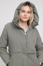 MAZINE Basic padded parka jas light bottle van GRS voor vrouwen | Sophie Stone