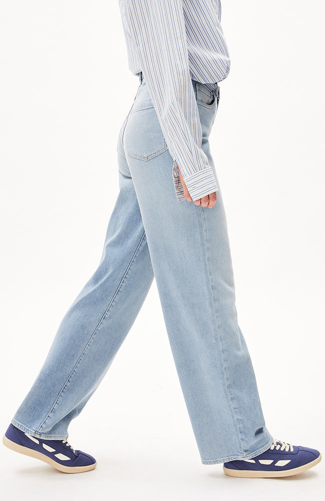 ARMEDANGELS Enijaa hemp jeans mineral blue duurzame jeans | Sophie Stone