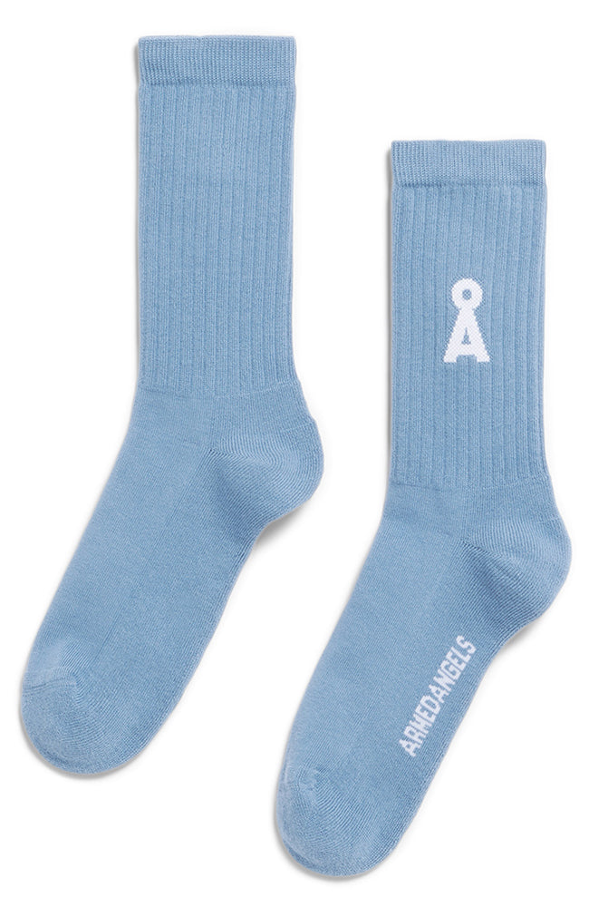 ARMEDANGELS Saamus Sportsocken vintage blau Bio-Baumwolle unisex | Sophie Stone