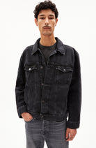 ARMEDANGELS Traaka jacket black from organic & recycled cotton men | Sophie Stone