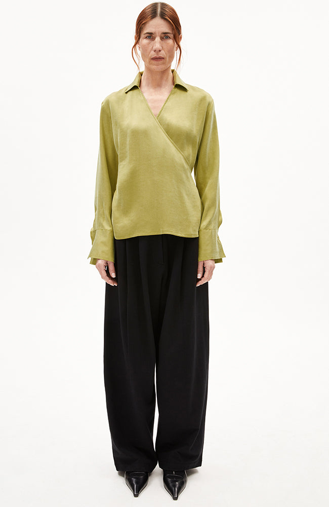 ARMEDANGELS Bejuraa blouse new moss van TENCEL | Sophie Stone