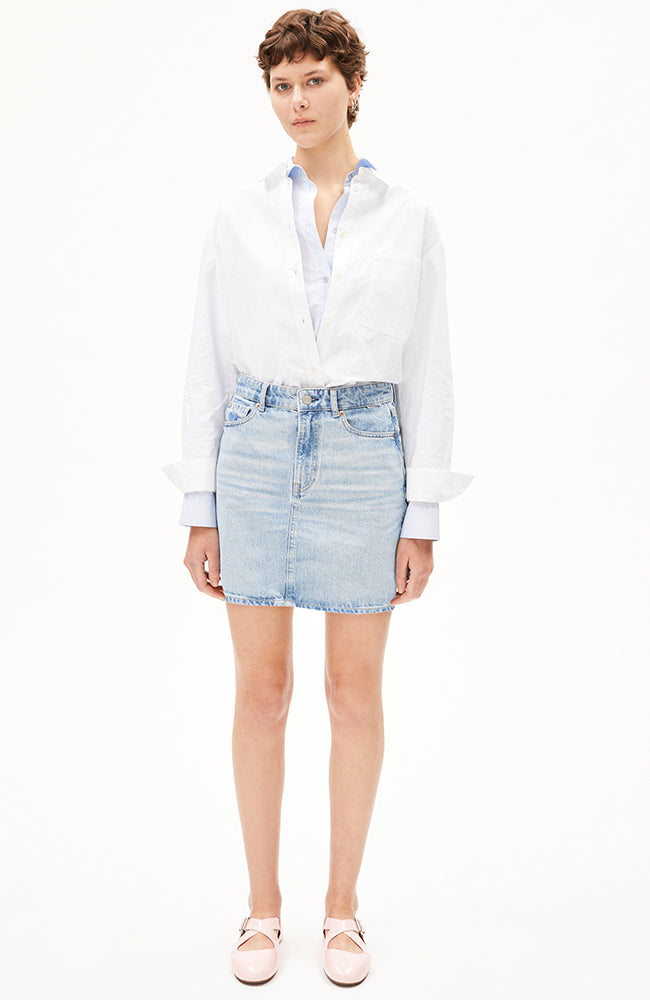 ARMEDANGELS Aacumeri denim skirt in organic cotton for Woman | Sophie Stone