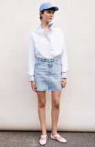 ARMEDANGELS Aacumeri denim skirt in organic cotton for women | Sophie Stone