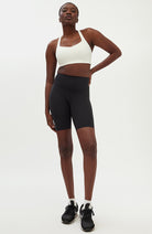 Girlfriend Collective Float High-Rise Bike Shorts schwarz rRPET | Sophie Stone