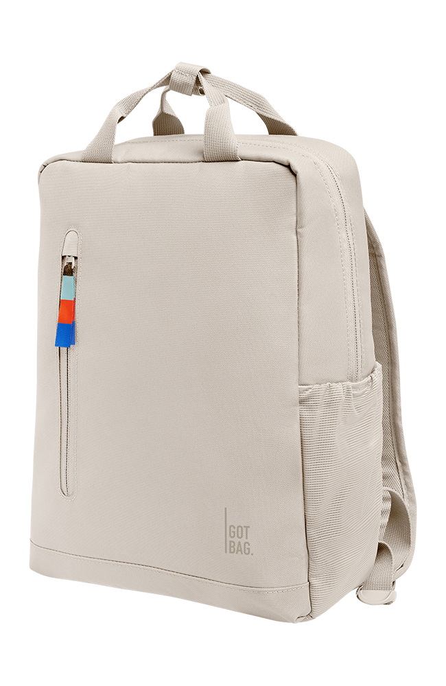 GOT BAG Daypack 2.0 rugzak soft shell beige van oceaan plastic unisex | Sophie Stone