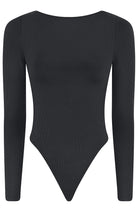 Girlfriend Collective Ava Scoop Back Bodysuit schwarz | Sophie Stone