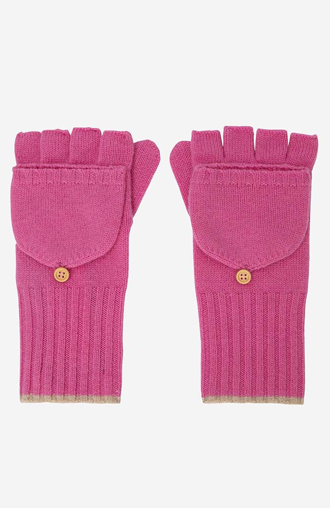 Ecoalf woolalf roze handschoenen vrouw van gerecyclede wol | Sophie Stone