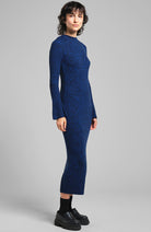 Dedicated Vamlingbo dress blue in organic cotton and lyocell TENCEL | Sophie Stone