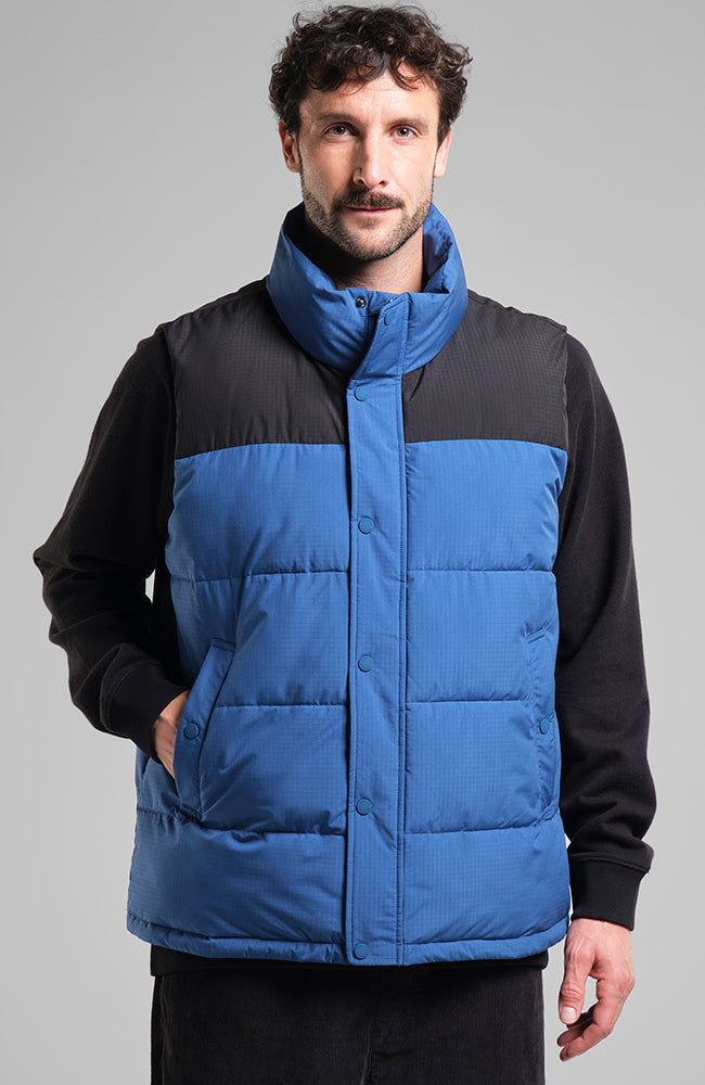 Dedicated Puffer bodywarmer mountains of recycled polyester for men | Sophie Stone