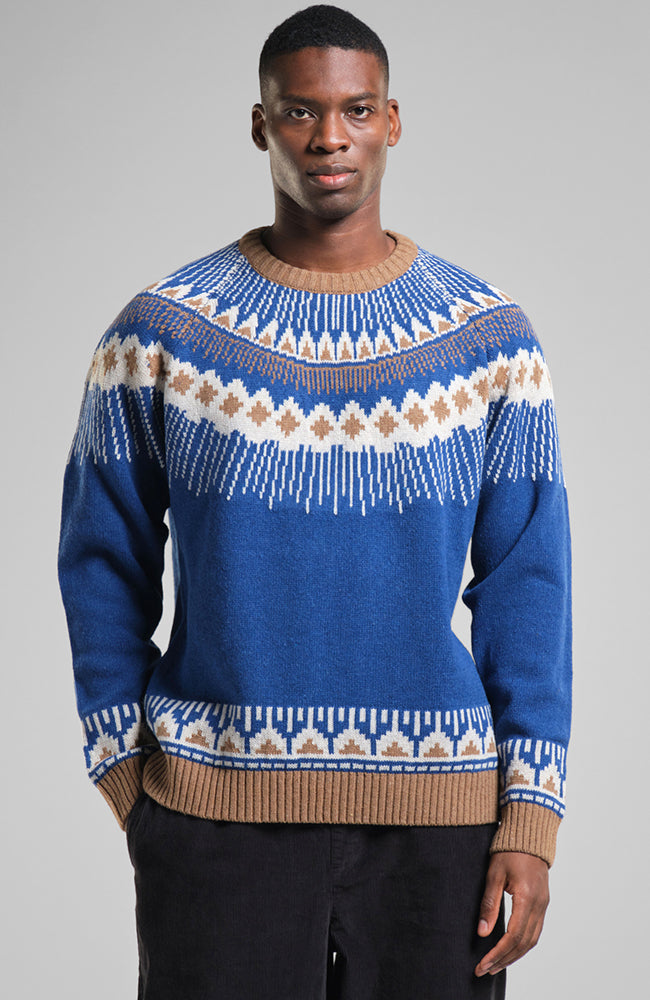 Dedicated Malung Fair Isle sweater made of wool for men | Sophie Stone 