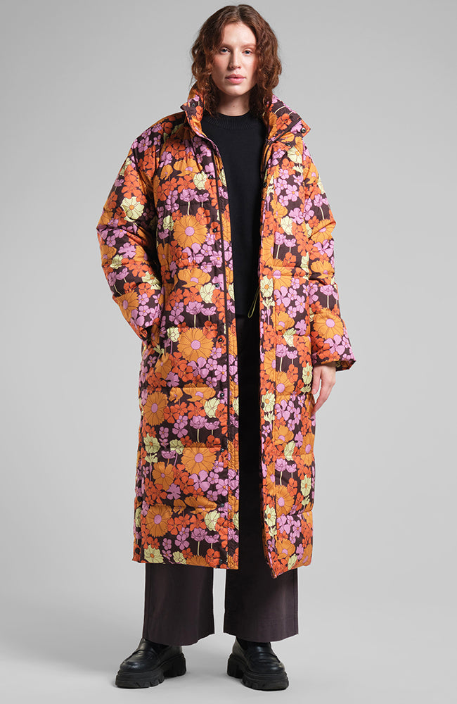 Dedicated Karmas flower power puffer jas van GRS | Sophie Stone 