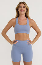 Organic Basics Active bike shorts misty blue ladies GRS | Sophie Stone