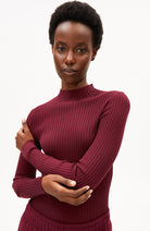 ARMEDANGELS Alaania coltrui rood van bio katoen vrouwen | Sophie Stone