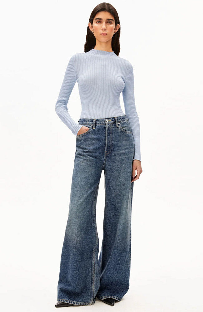 ARMEDANGELS Alaania coltrui mist blue bio katoen vrouw | Sophie Stone