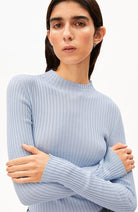 ARMEDANGELS Alaania coltrui mist blue bio katoen vrouwen | Sophie Stone