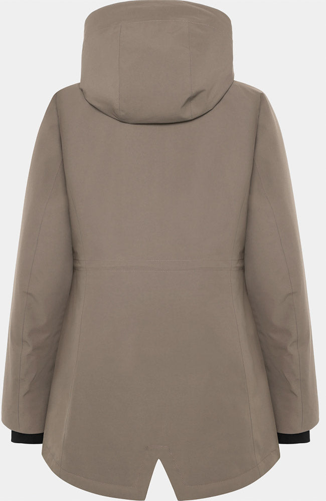 DIDRIKSONS Alana parka jas ash brown voor dames | Sophie Stone