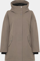 DIDRIKSONS Alana parka jas ash brown voor dames | Sophie Stone