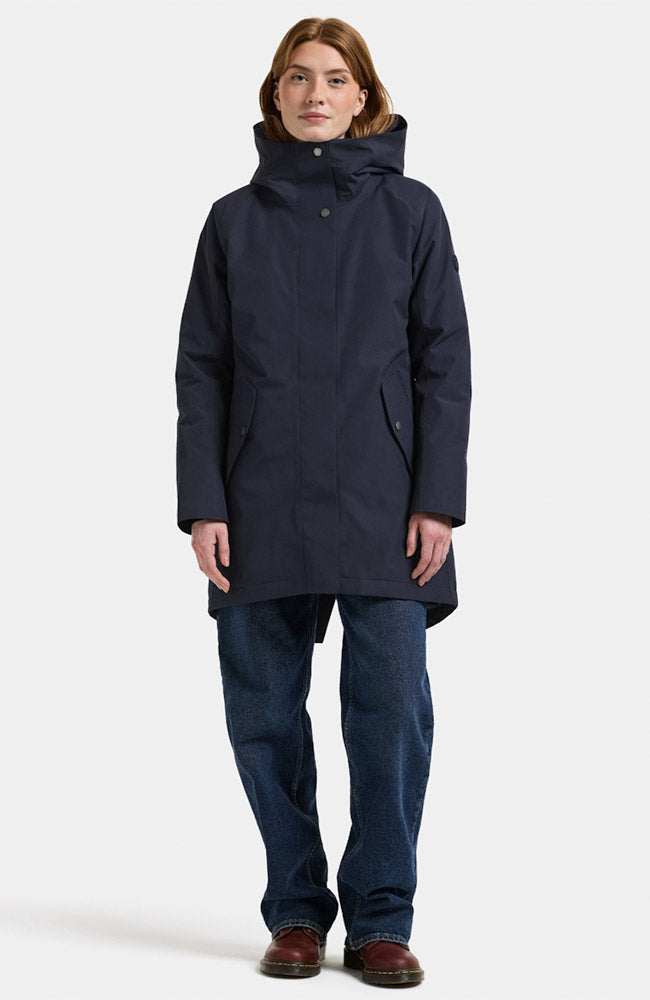 DIDRIKSONS Alana parka jas blauw voor dames | Sophie Stone
