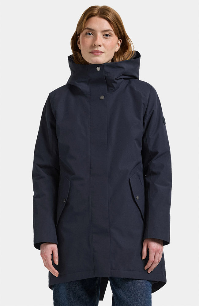DIDRIKSONS Alana parka jas blauw voor dames | Sophie Stone
