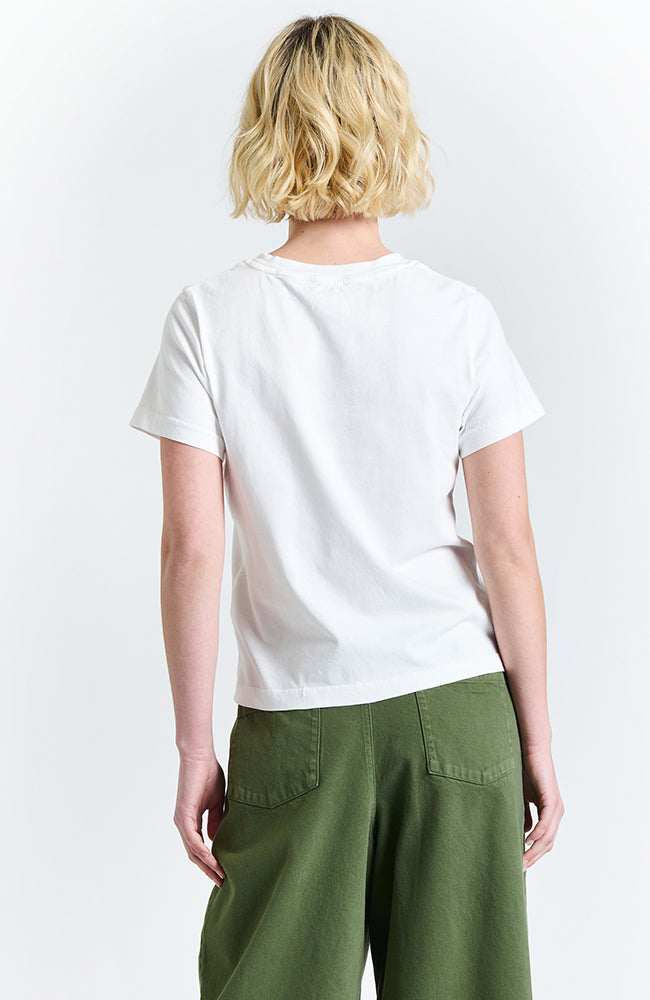 NEW OPTIMIST Alk t-shirt white in organic cotton for women | Sophie Stone