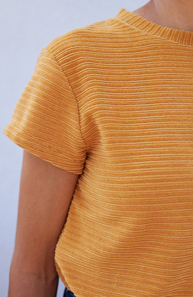 TWOTHIRDS Ariadna shirt mustard van bio katoen | Sophie Stone