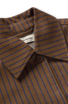 Thinking Mu Albin stripes Astrid jasje bruin 100% GOTS  biologisch katoen vrouwen | Sophie Stone