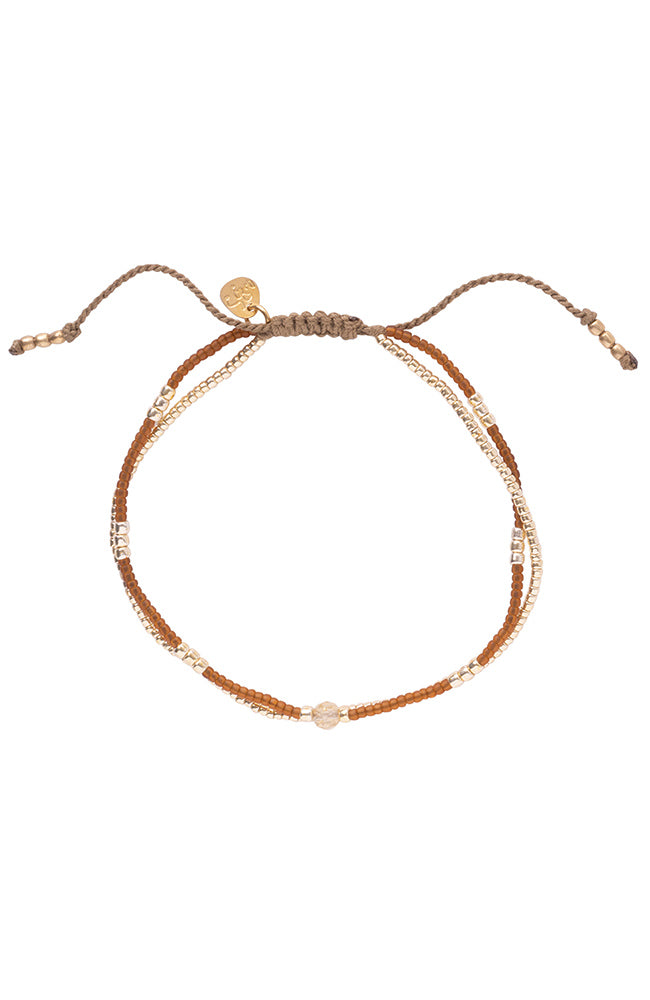 A Beautiful Story Willing Citrine Gold Bracelet van messing materiaal | Sophie Stone