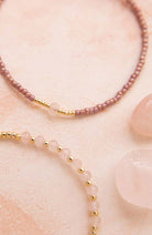 A Beautiful Story Knowing Rose Quartz Gold Bracelet | Sophie Stone