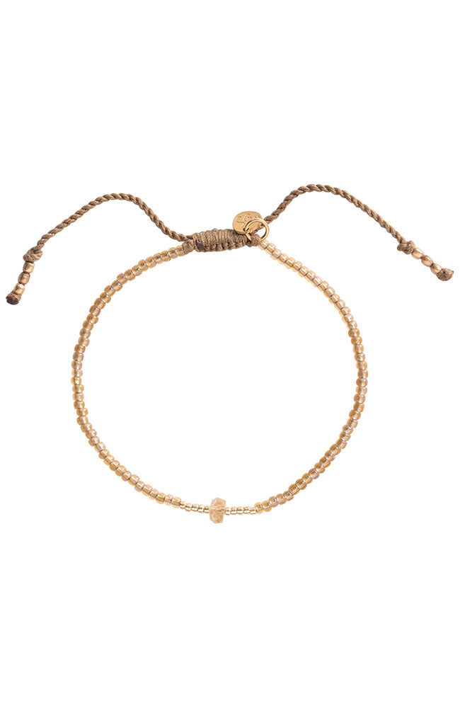 A Beautiful Story Knowing Citrine Gold Bracelet van duurzaam messing materiaal | Sophie Stone