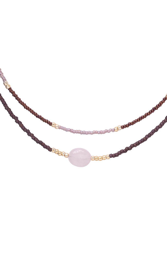 A Beautiful Story Devotion Rose Quartz Necklace | Sophie Stone