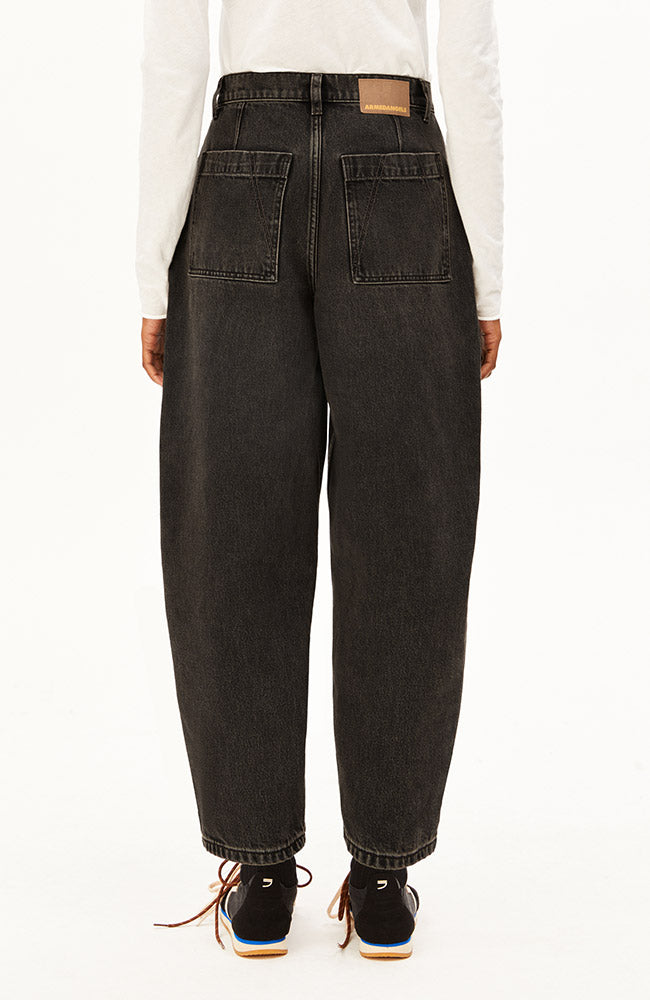 ARMEDANGELS Baarly high worker jeans nutmeg 100% GOTS bio katoen ladies | Sophie Stone