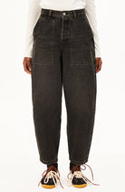 ARMEDANGELS Baarly high worker jeans nutmeg 100% GOTS bio katoen dames | Sophie Stone