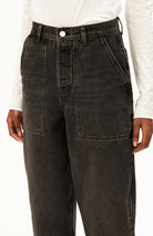 ARMEDANGELS Baarly high worker jeans nutmeg 100% GOTS bio katoen vrouwen | Sophie Stone