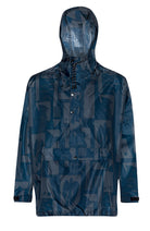 Rainkiss Back to black Anorak regenponcho zwart van GRS gerecycled PET uniseks | Sophie Stone