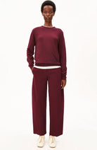 ARMEDANGELS Wide leg barrel broek red velvet biologisch katoen dames | Sophie Stone