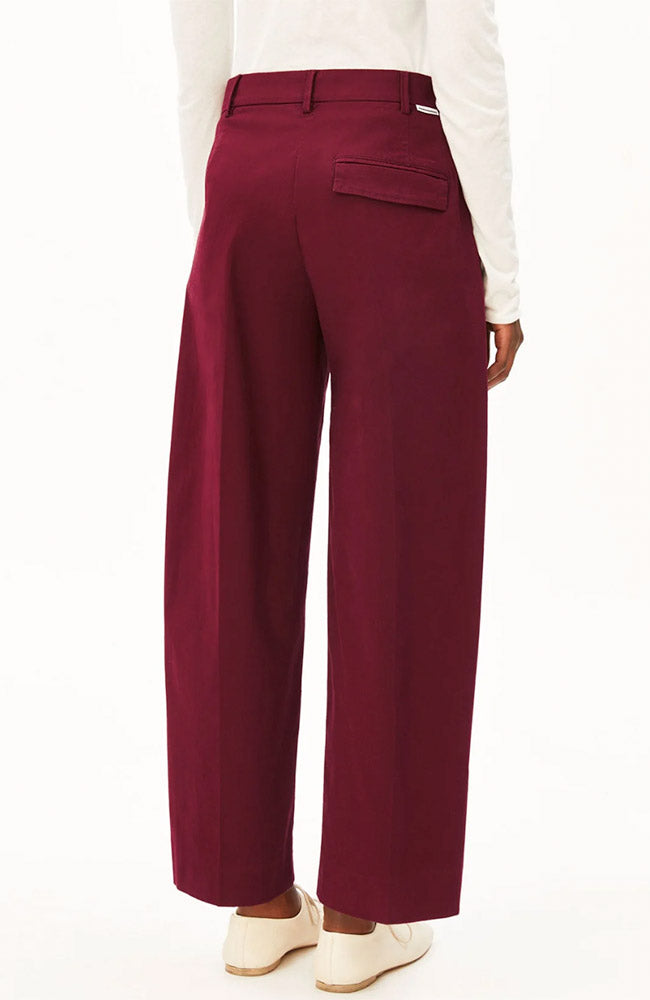 ARMEDANGELS Wide leg barrel broek red velvet bio katoen vrouwen | Sophie Stone