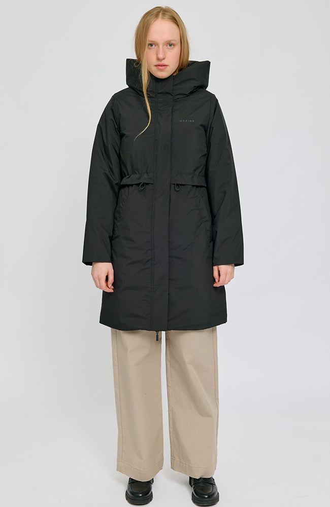 MAZINE Basic padded parka black by GRS for women | Sophie Stone