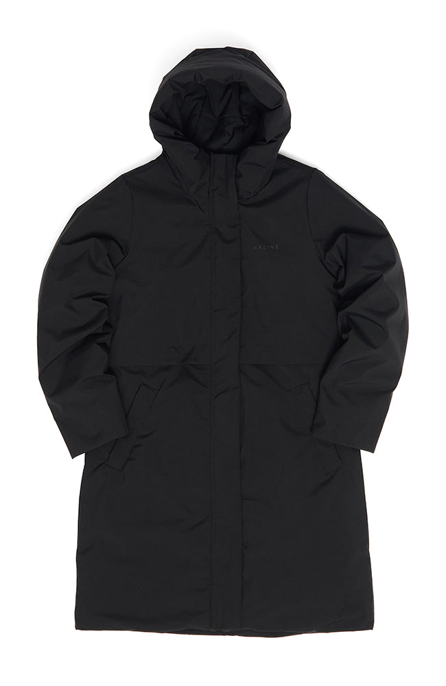 MAZINE Basic padded parka black recycled polyester for women | Sophie Stone