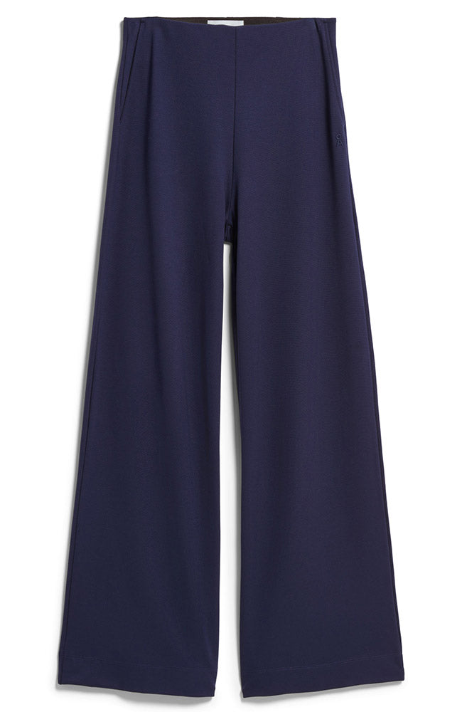 ARMEDANGELS Jersey wide leg broek blauw 82% ECOVERO viscose voor vrouwen | Sophie Stone
