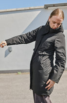 MAZINE Basic padded jacket black recycled polyester for women | Sophie Stone