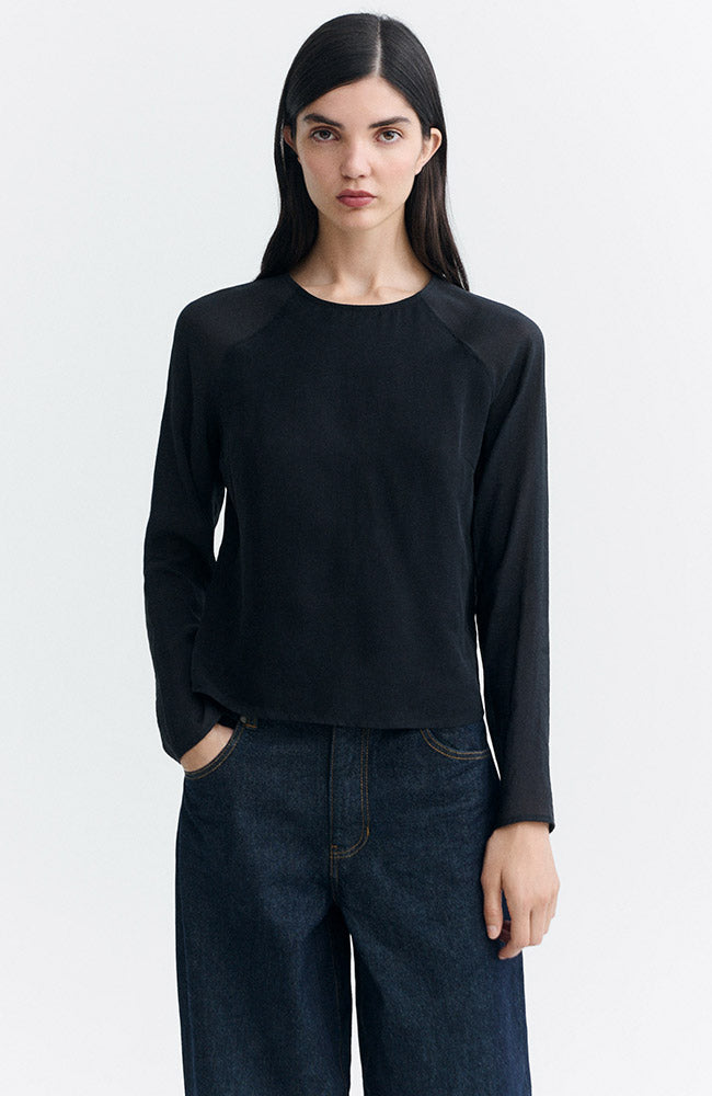 Thinking MU Mariana top zwart voor dames | Sophie Stone