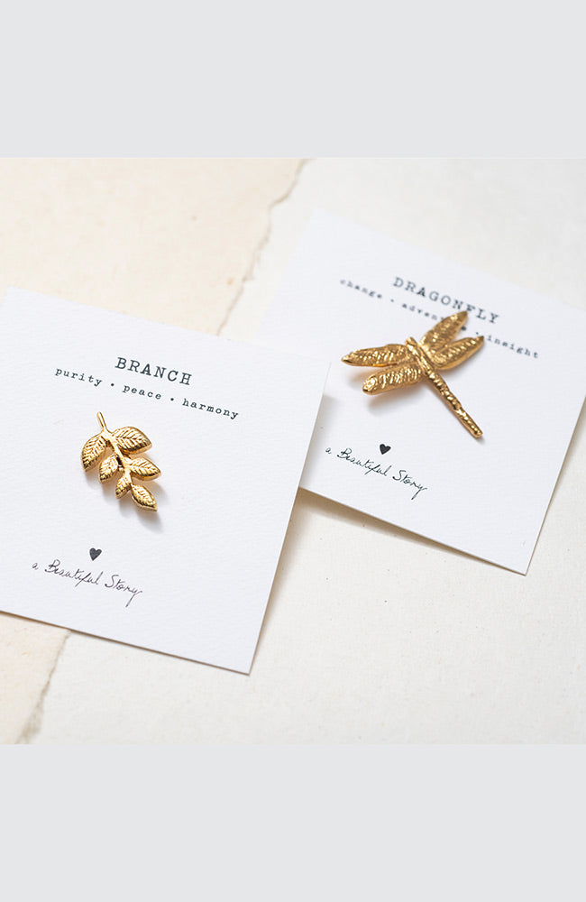 A Beautiful Story branch broche goud | Sophie Stone
