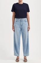 MUD Jeans Brooke Flow Barrel Jeans Stone Vintage Cotton Women's | Sophie Stone