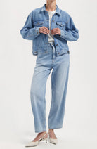 MUD Jeans Brooke Flow Barrel Jeans Stone Vintage Recycled Women's | Sophie Stone