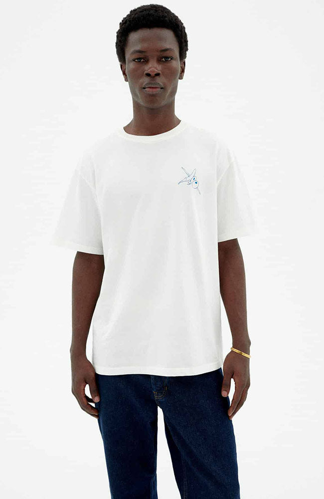 Thinking MU Chiringuito t-shirt Aaron white from organic cotton for men | Sophie Stone