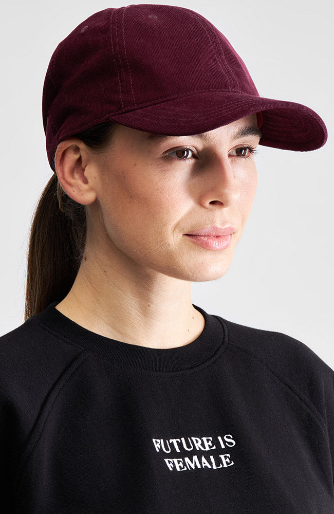 Dedicated pet corduroy burgundy rood bio katoen uniseks | Sophie Stone