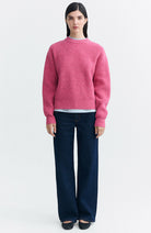 Thinking MU Carmen-Pullover aus Wolle in Rosa für Damen | Sophie Stone