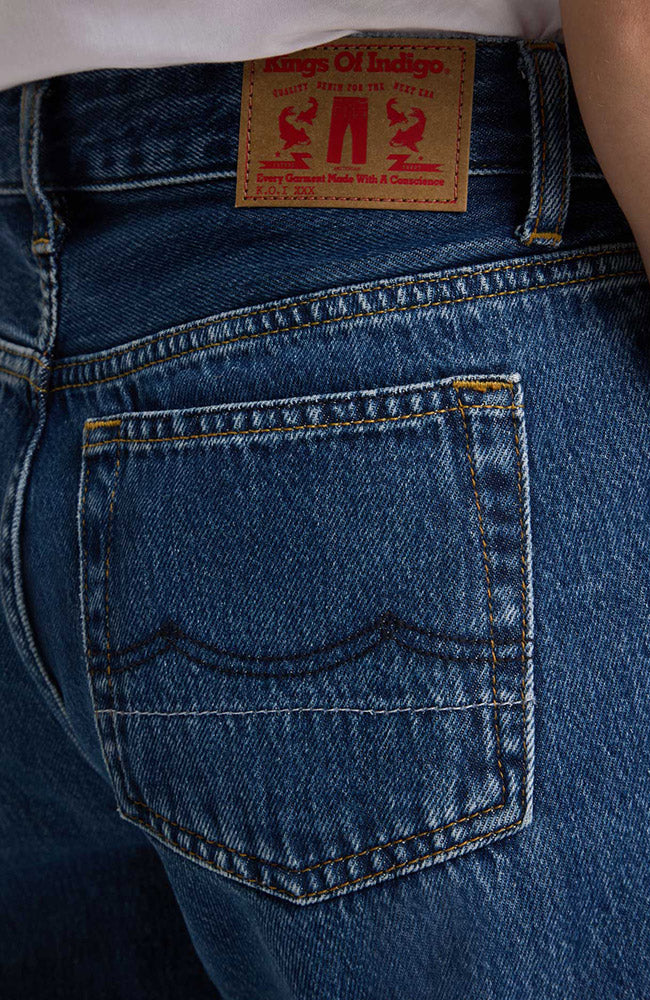 Kings of Indigo Caroline jeans Lewisborow mid used katoen vrouwen | Sophie Stone